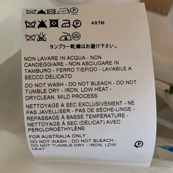 Michael Kors COLLECTION White with Blue Floral Tank Flounce Dress 8 NEW - Picture 9 of 12